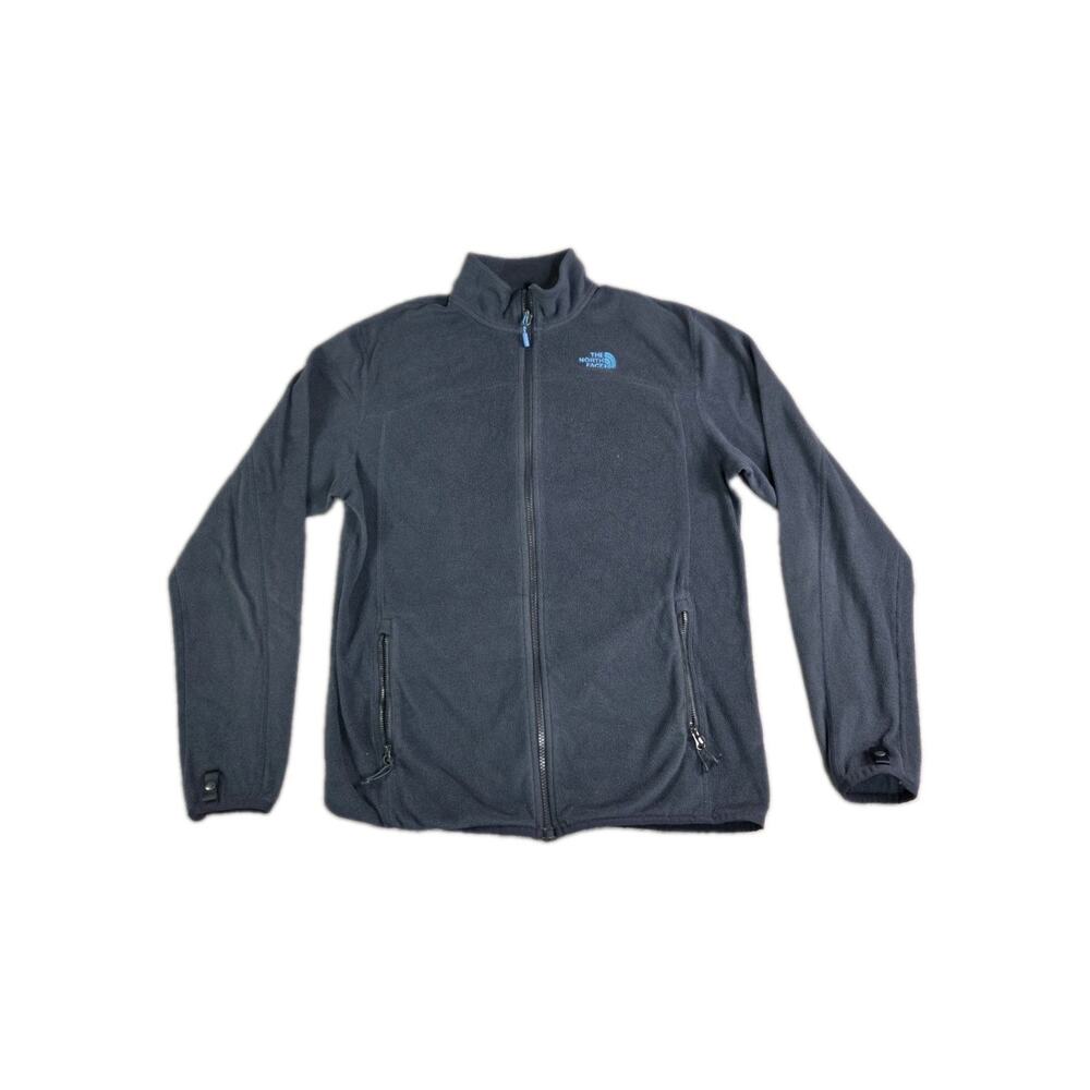 The North Face Fleece Jacket Men's Sz M Blue Polartec Recycled Full Zip Outdoor